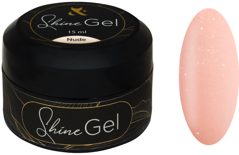 Гель для укрепления натуральных ногтей Shine Gel Nude F.O.X, 15 мл