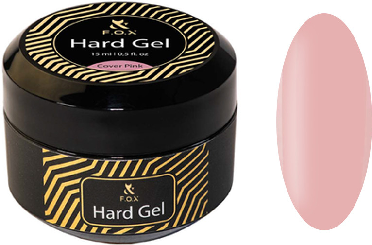 Строительный гель жидкий Hard gel Cover Pink F.O.X, 15 мл