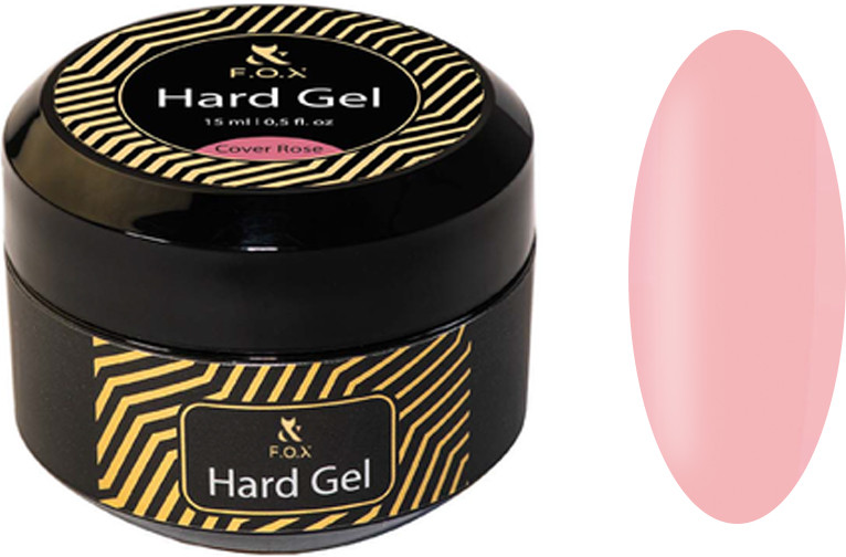 Будівельний гель рідкий Hard gel Cover Rose F.O.X, 15 мл