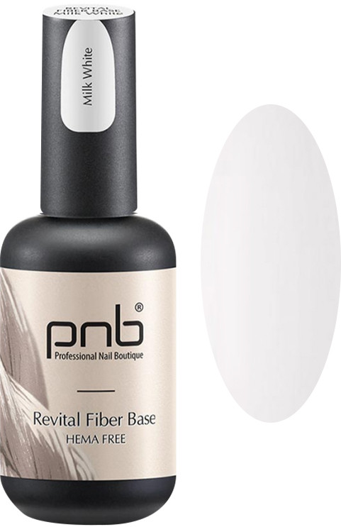 База файбер Revital PNB біло-молочна Fiber Base Milk Pink PNB,17 мл