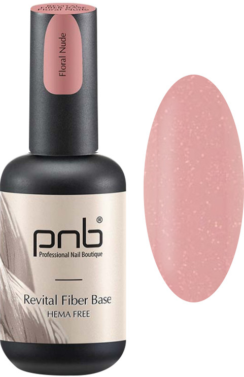 База файбер Revital розовый нюд Fiber Base Floral Nude PNB,17 мл