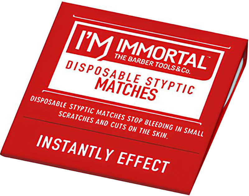 Палички від порізів після гоління і депіляції Disposable Styptic Matches Immortal, 20шт