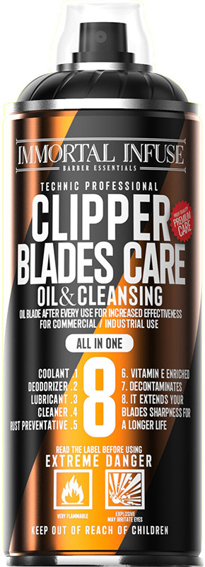 Спрей 8в1 для догляду за інструментами "Blades Care, Oil Cleansing" Immortal, 500 мл