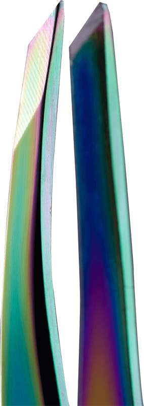 Пинцет для бровей скошенный RAINBOW TM ZOLA  Фото 2 