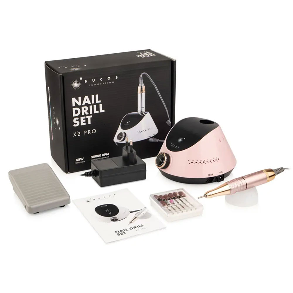 Фрезер для манікюру BUCOS Nail Drill X2 BLUSH PINK (65W/35000 об.) на beauty-prof.com Фото 2 Фрезер для манікюру BUCOS Nail Drill X2 BLUSH PINK (65W/35000 об.) Фото 2