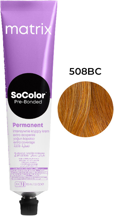 Крем-фарба для волосся Extra Coverage PRE Bonded SOCOLOR.beauty тон 508BC, 90 мл Matrix