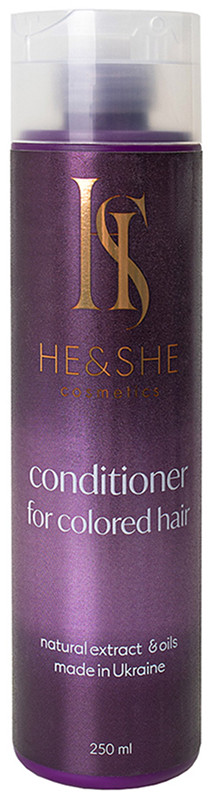 Кондиціонер для фарбованого волосся He&She Cosmetics, 250 мл