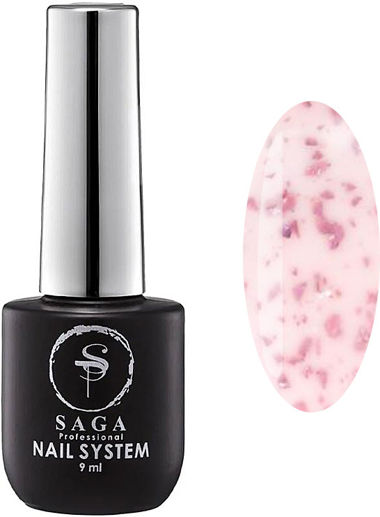База для гель-лаку з поталлю Leaf Base №13 SAGA professional, 9 мл