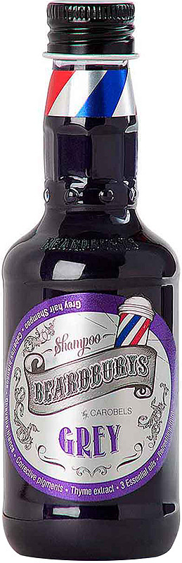 Шампунь відтінковий для білого та сивого волосся Grey Beardburys, 100 мл