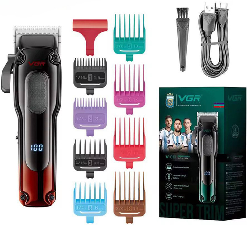 Машинка для стрижки аккумуляторная (8 насадок) Clipper V-013 RED VGR на beauty-prof.com Машинка для стрижки аккумуляторная (8 насадок) Clipper V-013 RED VGR