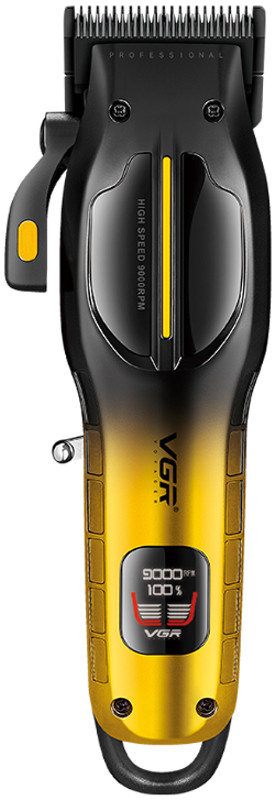 Машинка для стрижки акумуляторна (6 насадок) Clipper V-026 GOLD VGR  Фото 2 