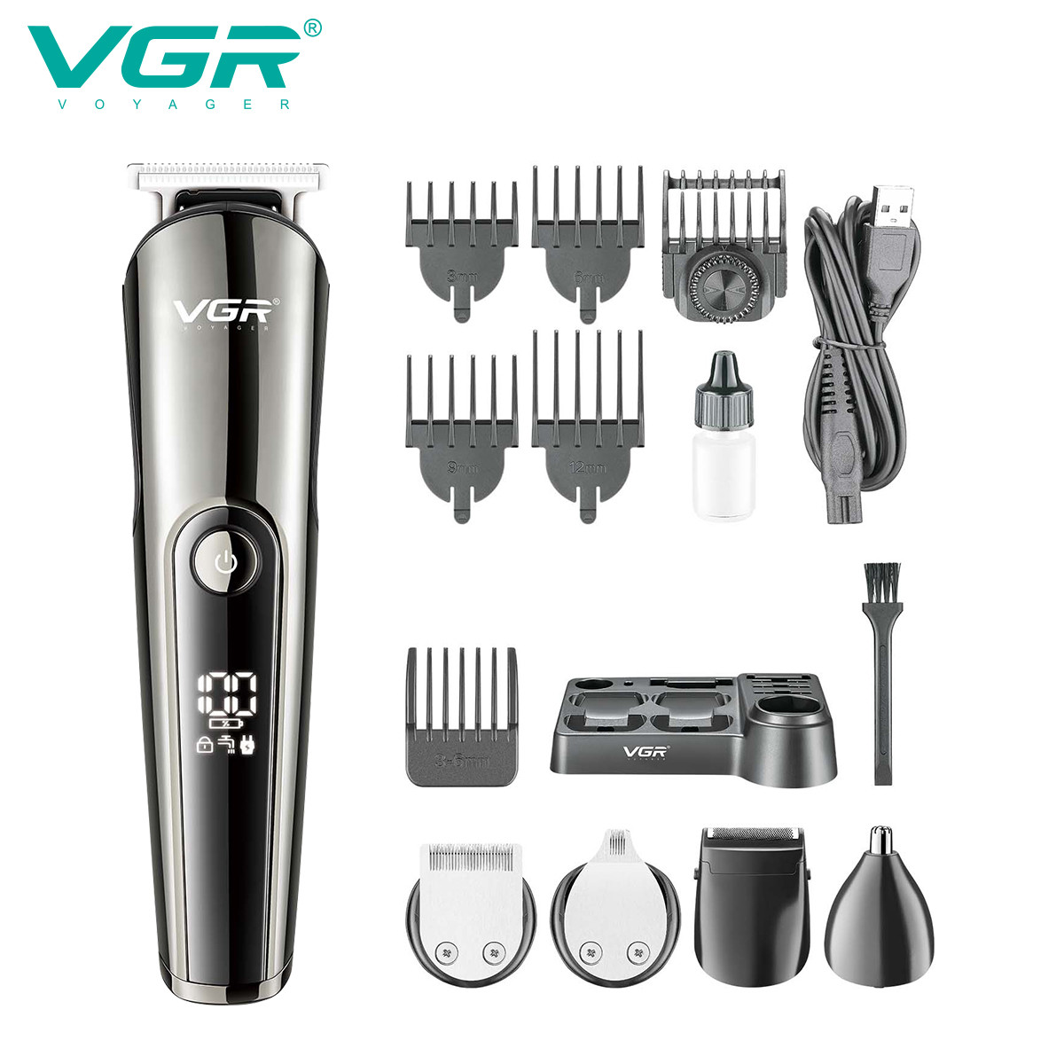 Набір для стрижки (10 насадок) 11 в 1 V-107 VGR на beauty-prof.com Фото 2 Набір для стрижки (10 насадок) 11 в 1 V-107 VGR Фото 2