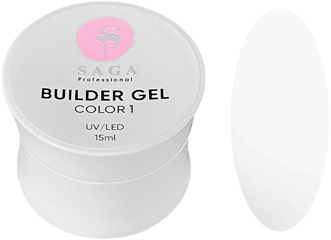 Builder Gel Color 1 Saga, 15 мл
