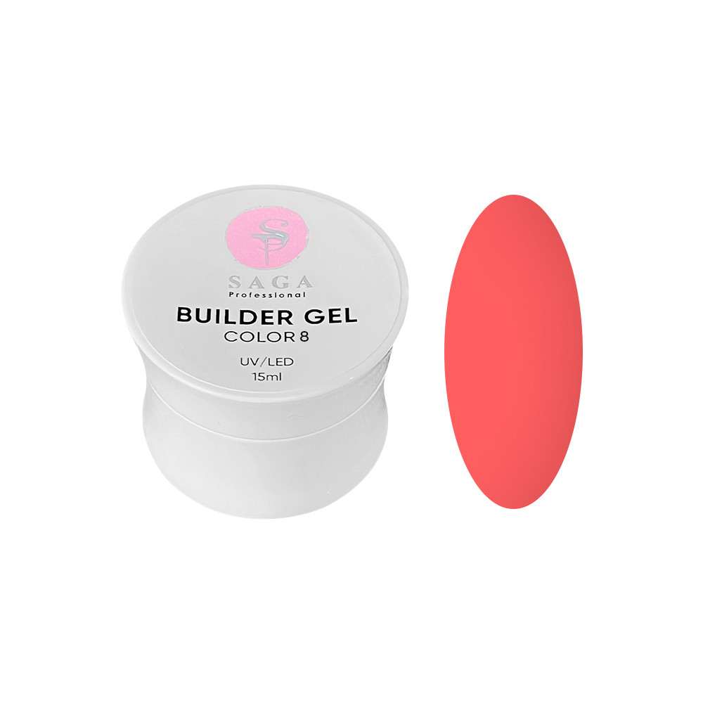 Builder Gel Color 8 Saga, 15 мл