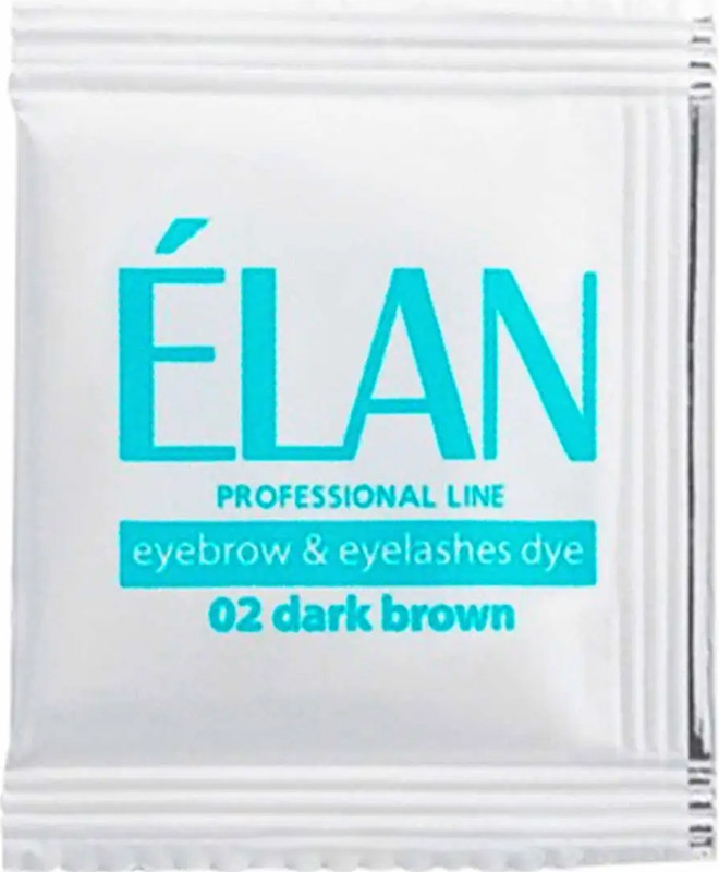 Саше з гель-фарбою для брів 02 Dark Brown Elan, 5 мл