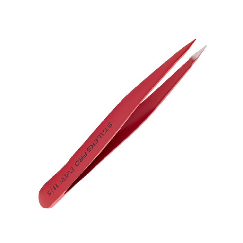 Пінцет для брів червоний Expert 11 Type 5r (точковий)  Фото 2 