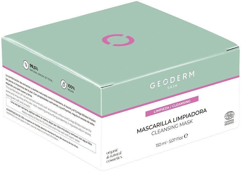 Очищувальна каолінова маска для обличчя 150 мл GEODERM SKIN  Фото 2 