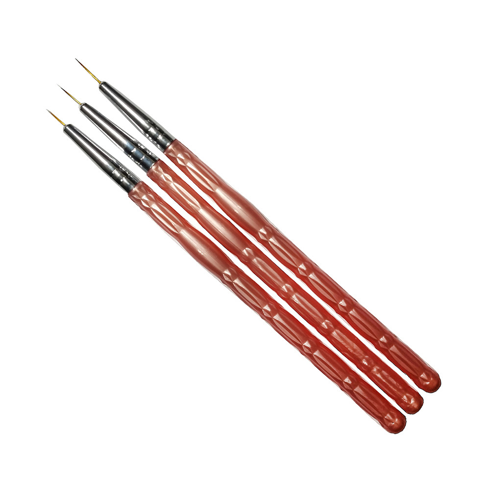 Набор кисточек Liner розовый (7 мм, 9 мм, 11 мм) Mart, 3 шт на beauty-prof.com Фото 2 Набор кисточек Liner розовый (7 мм, 9 мм, 11 мм) Mart, 3 шт Фото 2