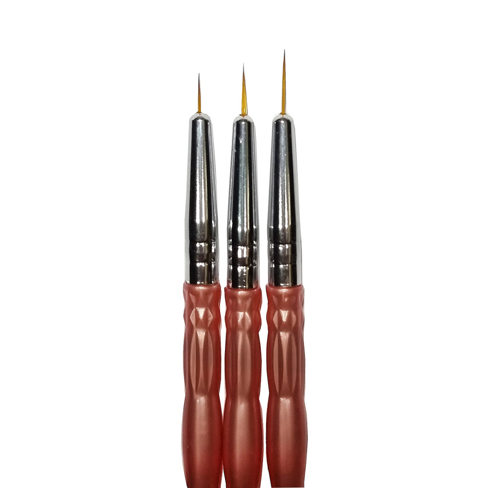 Набор кисточек Liner розовый (7 мм, 9 мм, 11 мм) Mart, 3 шт на beauty-prof.com Фото 3 Набор кисточек Liner розовый (7 мм, 9 мм, 11 мм) Mart, 3 шт Фото 3