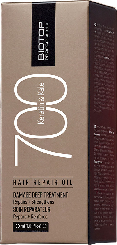 BIOTOP 700 Масло для волос Keratin + Kale, 30 мл на beauty-prof.com Фото 2 BIOTOP 700 Масло для волос Keratin + Kale, 30 мл Фото 2