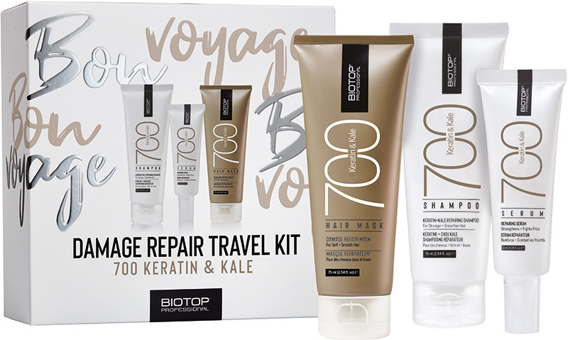 BIOTOP 700 Набор Travel Keratin + Kale, (75мл/75мл/30мл)  Фото 2 