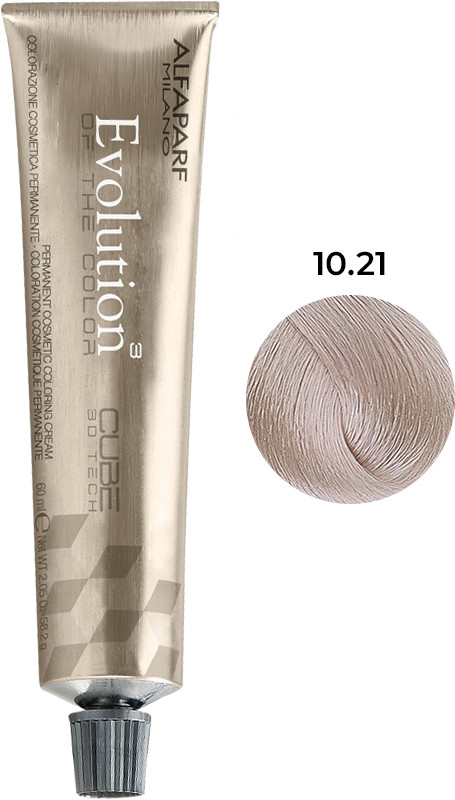 Стійка фарба для волосся Evolution of the Color тон з 10.21 Alfaparf, 60 мл