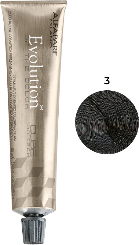 Стойкая краска для волос Evolution of the Color тон 3 Alfaparf, 60 мл