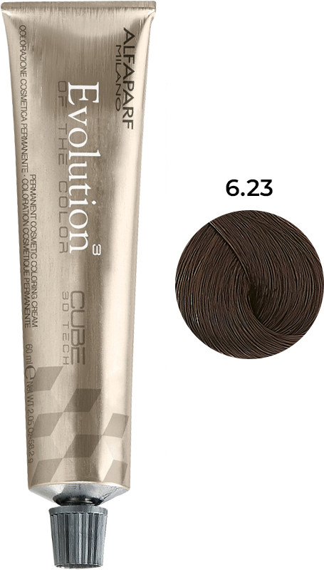 Стойкая краска для волос Evolution of the Color тон 6.23 Alfaparf, 60 мл 
