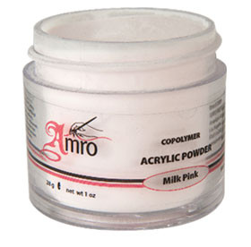 Акрил. пудра рожева непрозора Milk Pink 52г. AMRO