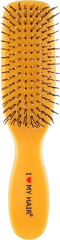 Щітка для волосся глянцева жовта M Spider Classic, I Love My Hair