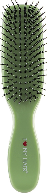 Щетка для волос глянцевая зеленая M Spider Classic, I Love My Hair