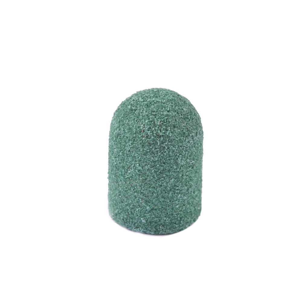 Колпачок диаметр 16 мм, абразивность 80 грит Nailpro, зеленый