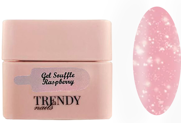 Гель-суфле для моделювання Raspberry Souffle gel HEMA-Free Trendy Nails, 15 мл