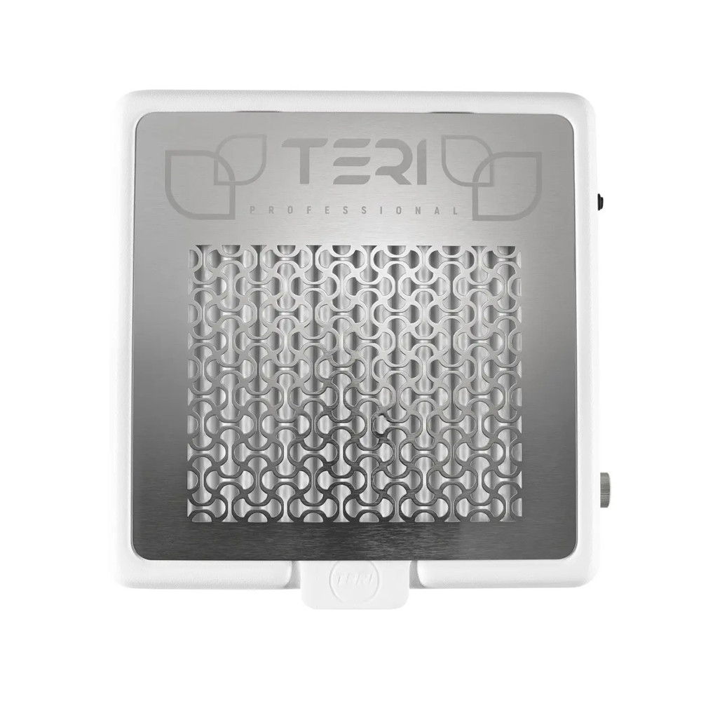 Настольная маникюрная вытяжка Teri 800 M белая (решетка металлик)  Фото 4 