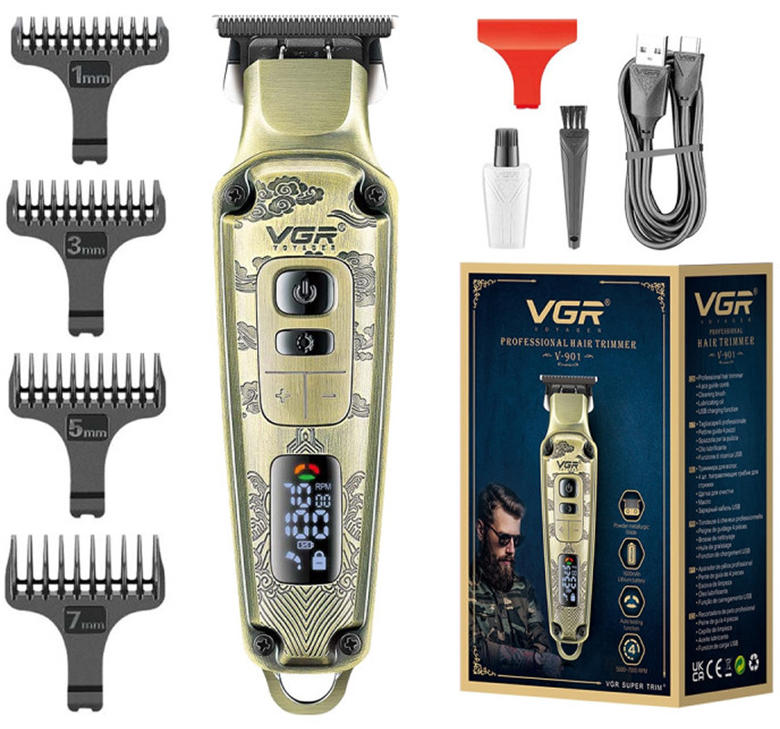 Тример для стрижки волосся V-901 VGR на beauty-prof.com Фото 2 Тример для стрижки волосся V-901 VGR Фото 2