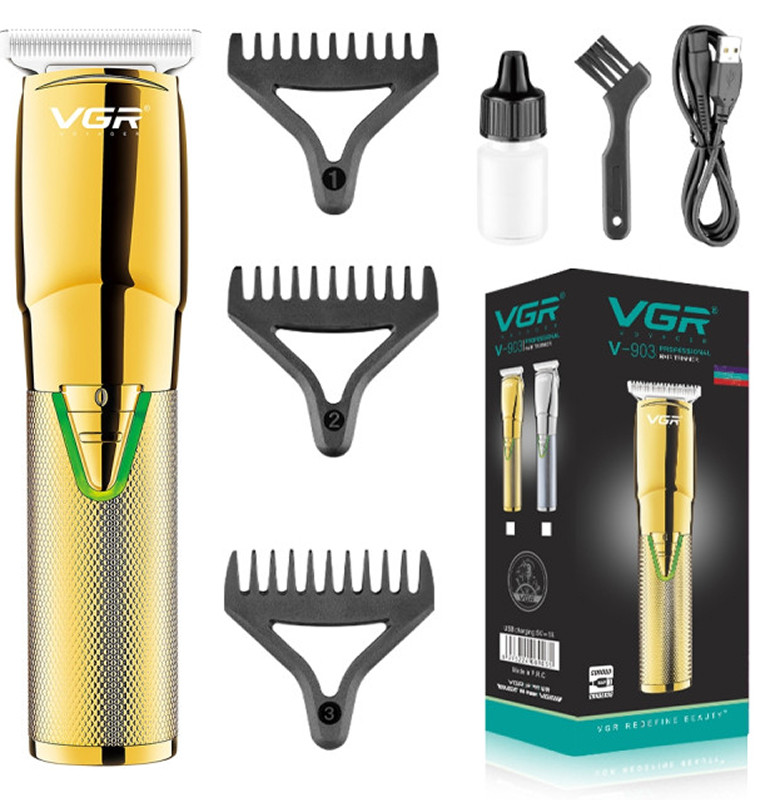 Тример для стрижки волосся V-903G Gold VGR на beauty-prof.com Фото 2 Тример для стрижки волосся V-903G Gold VGR Фото 2