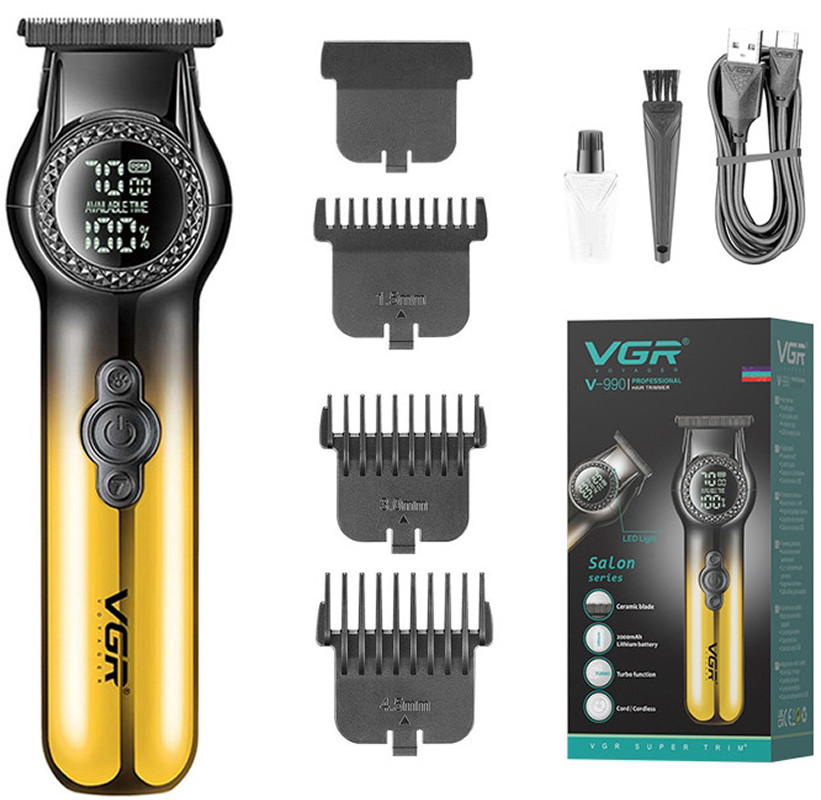 Тример для стрижки волосся V-990G Gold VGR  Фото 2 