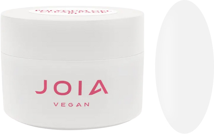 Гель-жуйка для моделювання і об'ємних дизайнів Polygum Gel Clear Page JOIA VEGAN, 15 мл
