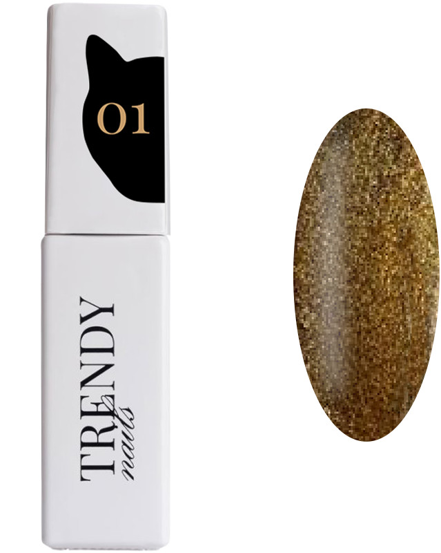 Гель-лак Cat Eye's 01 HEMA-Free Trendy Nails, 8 мл