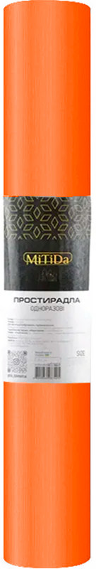 Простынь спанбонд 0,8х100 м оранжевая MITIDA