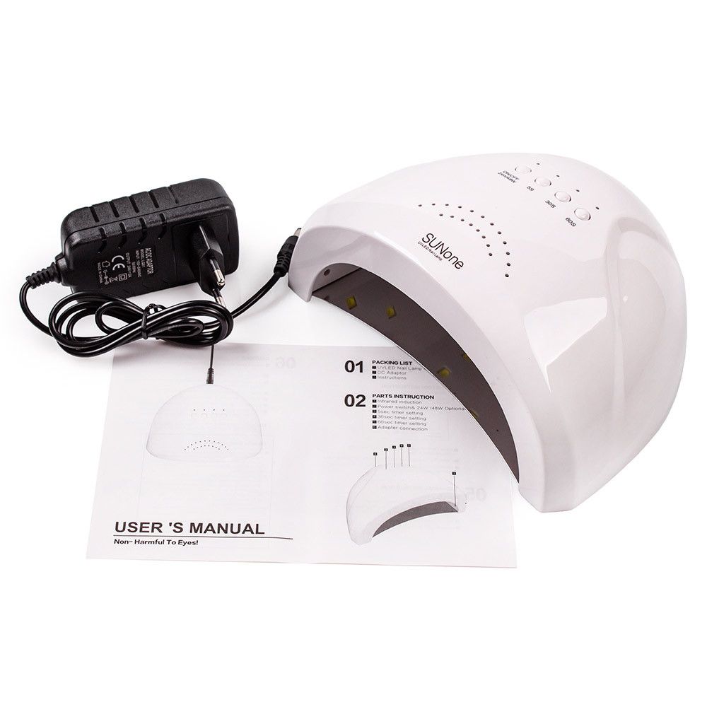 LED/UV Лампа SUN-1 (без дисплея) белая 48 Вт BP на beauty-prof.com LED/UV Лампа SUN-1 (без дисплея) белая 48 Вт BP