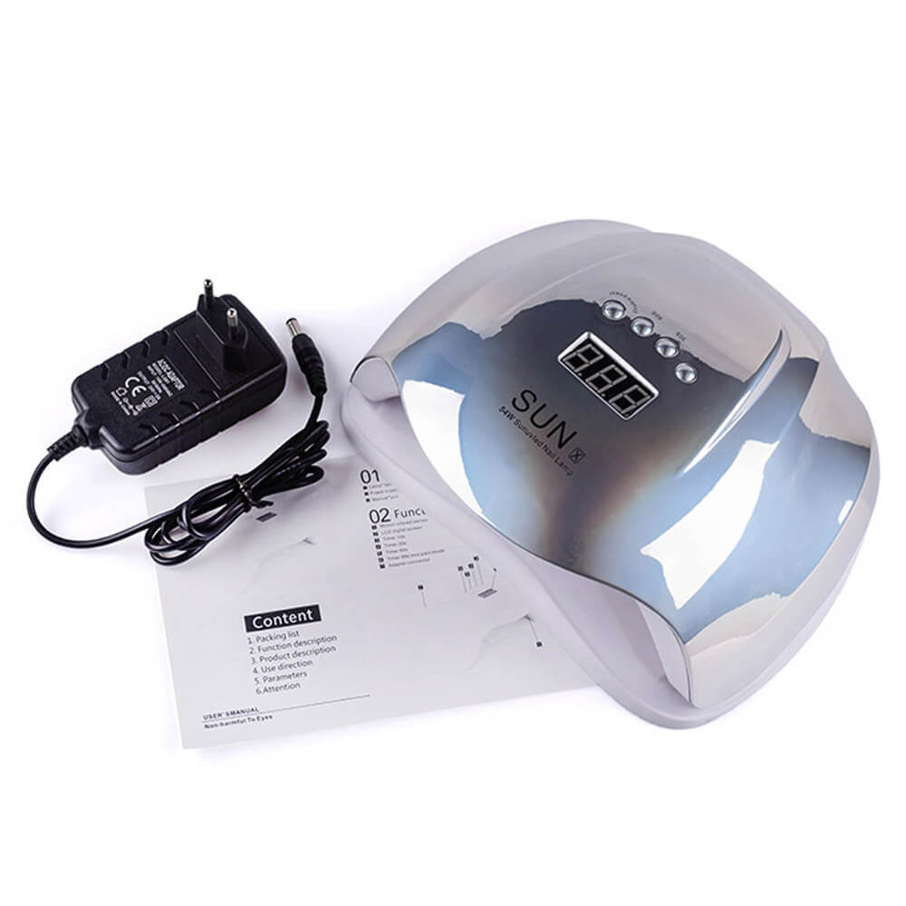 LED/UV Лампа SUN X гибридная (с дисплеем) зеркальная 54 Вт BP