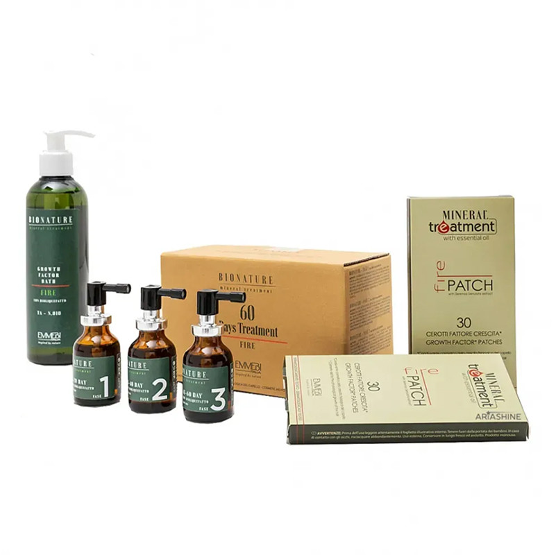 Набор для интенсивного лечения выпадения волос BioNature Intensive Home Treatment Emmebi  Фото 2 