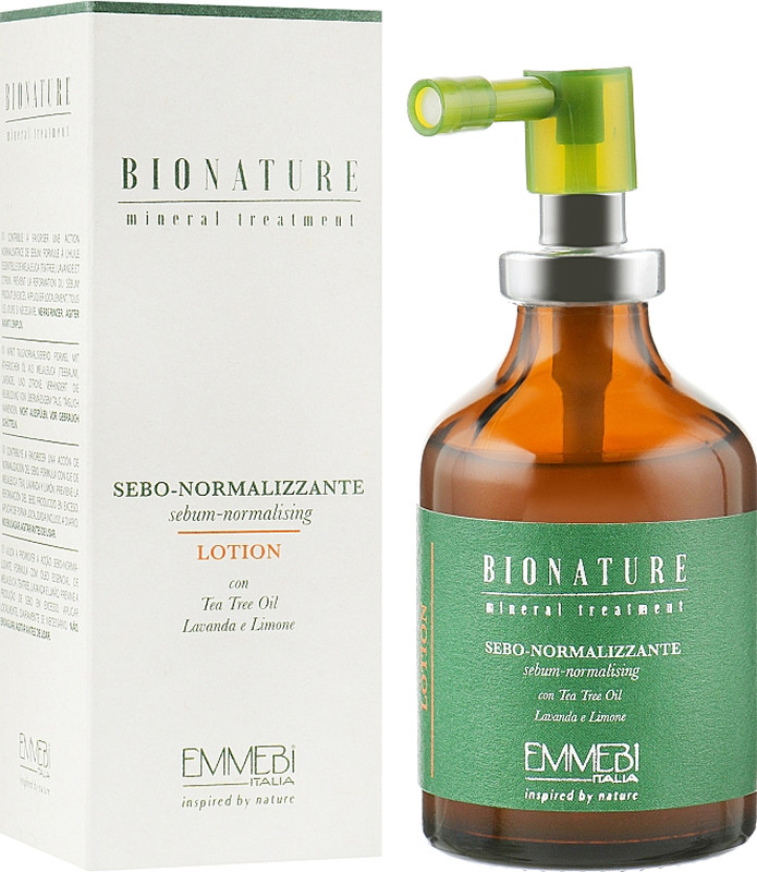 Лосьон cебонормализующий для кожи головы BioNature Sebo-Normalizzante Lotion Emmebi, 50 мл  Фото 2 