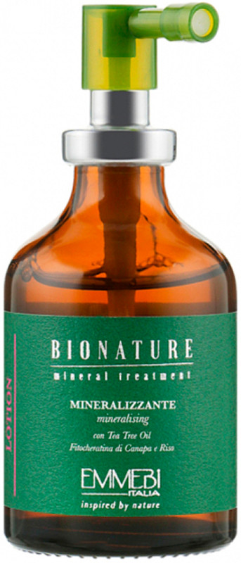 Лосьйон мінералізуючий для волосся BioNature Mineralizzante Lotion Emmebi, 50 мл на beauty-prof.com Лосьйон мінералізуючий для волосся BioNature Mineralizzante Lotion Emmebi, 50 мл