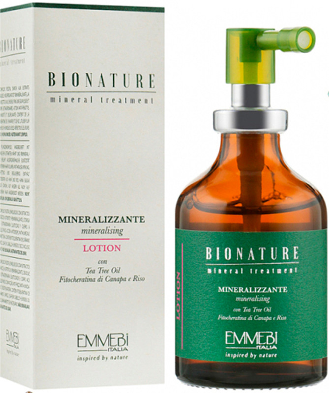 Лосьйон мінералізуючий для волосся BioNature Mineralizzante Lotion Emmebi, 50 мл на beauty-prof.com Фото 2 Лосьйон мінералізуючий для волосся BioNature Mineralizzante Lotion Emmebi, 50 мл Фото 2