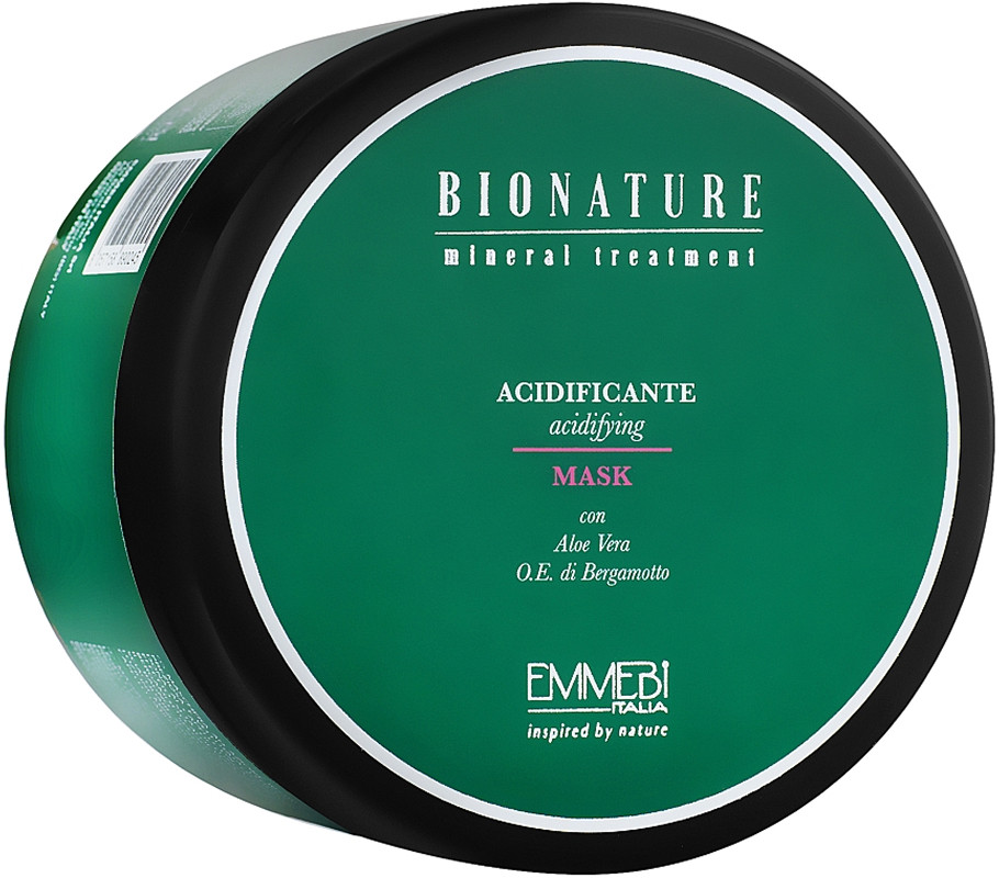 Маска кисла для волосся BioNature Acidifying Mask Emmebi, 500 мл