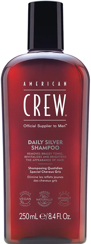 Шампунь для седых волос Silver Shampoo American Crew, 250 мл