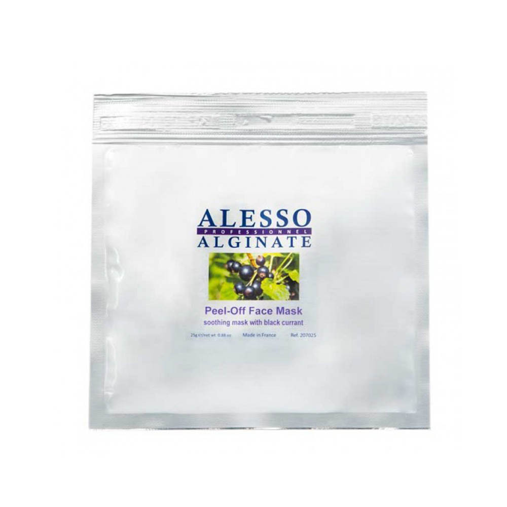Маска альгінатна заспокійлива з чорною смородиною Anti-Red Blackcurrant Alesso, 25 гр