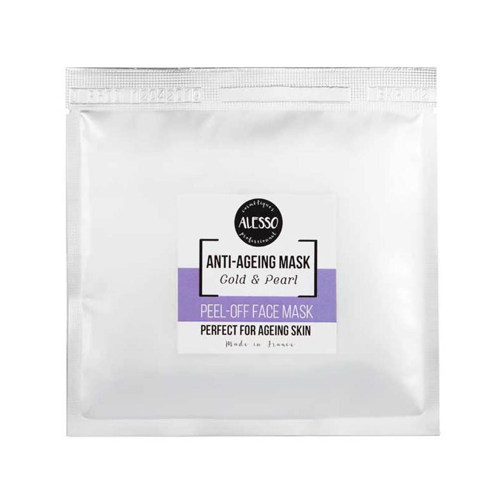 Маска альгінатна омолоджувальна із золотом Anti-Ageing Mask Gold & Pearl Alesso, 25 гр